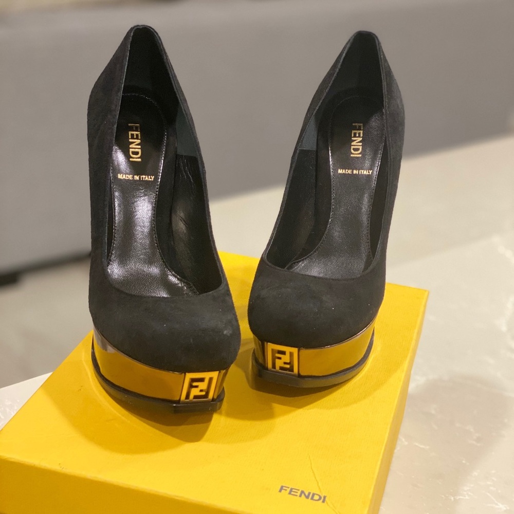 Fendi Fendista Double Platform Pumps